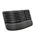 Logitech Wave Keys wireless ergonomic keyboard - Graphite