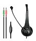Astrum HS110 Classic Stereo Headphones + Mic Black