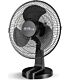 Alva 40cm Plastic Desk Fan Black 45w