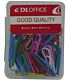 DLOffice Multicolour 28mm Paper Clips Plastic Tub of 70