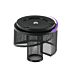 Brainware 5 Way Black Steel Mesh Rotating Pen Holder
