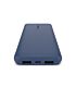Belkin BoostCharge 10000mAh 3-Port Power Bank with USB-A to USB-C Cable Blue
