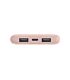 Belkin BoostCharge 10000mAh 3-Port Power Bank with USB-A to USB-C Cable Rose Gold