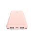 Belkin BoostCharge 10000mAh 3-Port Power Bank with USB-A to USB-C Cable Rose Gold