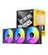 Antec Connect 120 Reverse ARGB PWM Fan 3 Pack - Black
