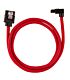 Corsair Premium Sleeved SATA 6Gbps 60cm 90? Connector Cable ? Red