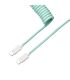 Keychron Coiled Aviator Cable - Mint/Straight