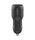 Belkin 24W Dual USB-A Car Charger - Black