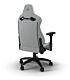 Corsair TC200 Leatherette Gaming Chair - Standard Fit - Light Grey and White