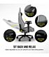 Corsair TC200 Leatherette Gaming Chair - Standard Fit - Light Grey and White