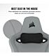 Corsair TC200 Leatherette Gaming Chair - Standard Fit - Light Grey and White