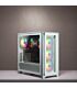 Corsair iCUE 4000X RGB Tempered Glass Mid-Tower ATX Case ? White