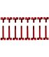 Corsair Crystal Series 570X Red Anodized Aluminum Thumbscrews
