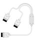Corsair iCUE Link Y-Splitter cable - 1x 600mm - White