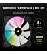 Corsair iCUE SP140 RGB ELITE Performance 140mm PWM Fan � Dual Fan Kit with Lighting Node CORE