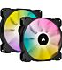 Corsair iCUE SP140 RGB ELITE Performance 140mm PWM Fan � Dual Fan Kit with Lighting Node CORE