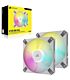 Corsair iCUE AF120 RGB slim 120mm PWM fluid Dynamic bearing fan - Dual pack