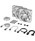 Corsair iCUE Link RX120 RGB 120mm PWM fan Triple starter kit - White