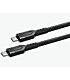 Ezra TypeC to TypeC Pd60w 1meter Fast Charge Black Braided
