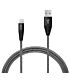 Ezra UsbA To Iphone 3A 1meter Fast Charging Black Braided