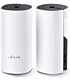 TP-Link Deco M4 AC1200 WiFi 5 Dual-Band Whole Home Mesh Gigabit White Wireless Router - 2-Pack