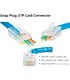 Ellies Cat6 UTP RJ45 Modular Snap Plugs 50 Pack