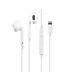 EZRA 3.5mm To iPhone White Digital Earphones 1.2m Length