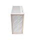 Antec FLUX Mid-Tower E-ATX Gaming Chassis Wood Front Panel - White