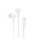 Belkin - SoundForm Wired Earbuds with USB-C Connector G3H0002BTWHT White