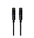 Gizzu 3-Pole Audio Splitter Cable - Black