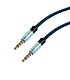 Gizzu 3.5mm AUX Cable 1.5m - Black/Blue