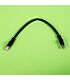 Gizzu Cat6 UTP Fly Lead Ethernet Network Cable 20cm - Black
