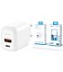 Ezra UsbA And TypeC Dual Output Port 20w Fast Charger