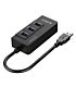 Orico 3 Port USB3.0 Hub With Gigabit Ethernet Adapter Blac