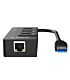 Orico 3 Port USB3.0 Hub With Gigabit Ethernet Adapter Blac