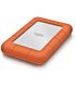 LaCie Rugged Mini - 1TB External Hard Drive USB 3.0 Silver/Orange