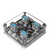 Orico 4 Port USB3.0 Transparent Hub