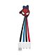 Marvel Spider-man 3-in-1 Charging Cable with Micro USB Lightning and Type-C