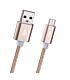 Pro Bass Braided series Micro USB cable 1.5m Gold