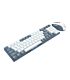 Redragon BS8772 Wireless Keyboard and Mouse Combo - Grey/White