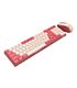 Redragon BS8772 Wireless Keyboard and Mouse Combo - Red/Pink