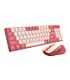Redragon BS8772 Wireless Keyboard and Mouse Combo - Red/Pink