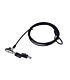 GIZZU Noble Wedge Laptop Lock (for Dell 3.2mm x 4.5mm slot) - Cable Length 1.8m - 2 user keys included (compatible with master key)