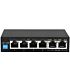 6 Port Gigabit Ethernet Switch with 4 AI PoE and 2 Uplink Ports