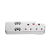 SWITCHED 3 PIN Adaptor -2x16A2X5A 3PIN Euro+Medium Surge