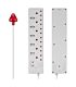 Switched 12-way Medium Surge Protection Multiplug with 0.5m Cord White