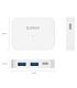 Orico 4 Port USB-C to 2xUSB3.0|2xUSB-C Hub White