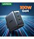 UGREEN 4 Port GAN 100w PD Wall Charger Black