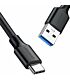UGREEN Type-C to USB 3.0 Cable 1m – Fast Charging 3A, 5Gbps Sync – Black