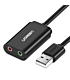 UGREEN USB to 3.5mm External Stereo Sound Adapter - Black